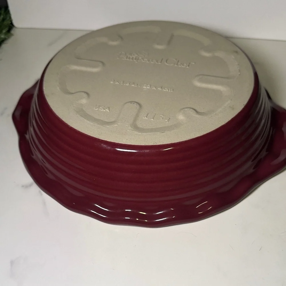 Pampered Chef Cranberry Pie Dish - Picture 3 of 4